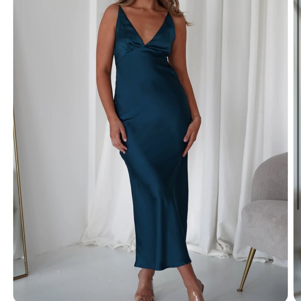 Satin Midi Dress